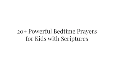 20+ Powerful Bedtime Prayers for Kids with Scriptures
