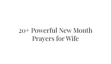 20+ Powerful New Month Prayers for Wife