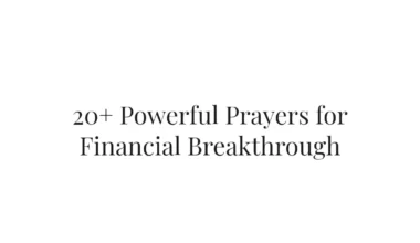 20+ Powerful Prayers for Financial Breakthrough