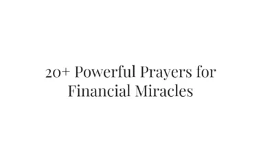 20+ Powerful Prayers for Financial Miracles