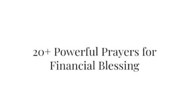 20+ Powerful Prayers for Financial Blessing